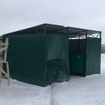 Повреждена контейнерная площадка