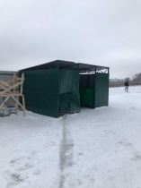 Повреждена контейнерная площадка