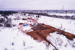 Строительство Западного моста в Твери