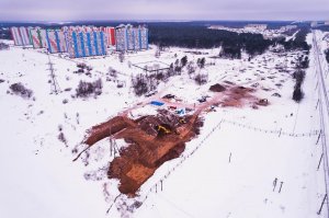 Строительство Западного моста в Твери