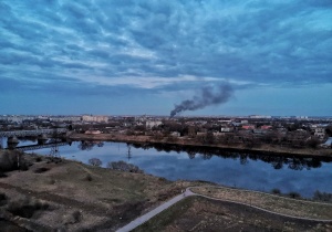 В Пролетарском районе загорелся вагон